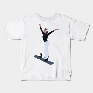 snowboard girl Kids T-Shirt